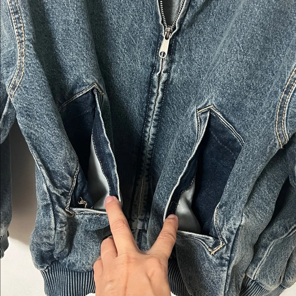 Zara Blue Denim Jacket - Picture 6 of 12